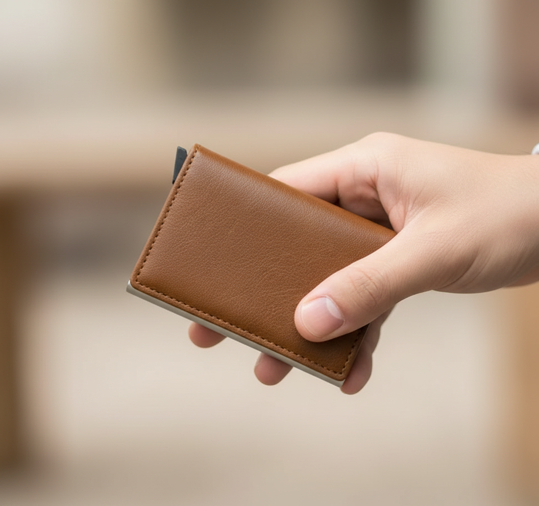 Mockup mano sosteniendo